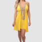 Marrakesh Yellow Short Dress