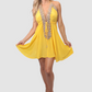 Marrakesh Yellow Short Dress