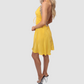 Marrakesh Yellow Short Dress