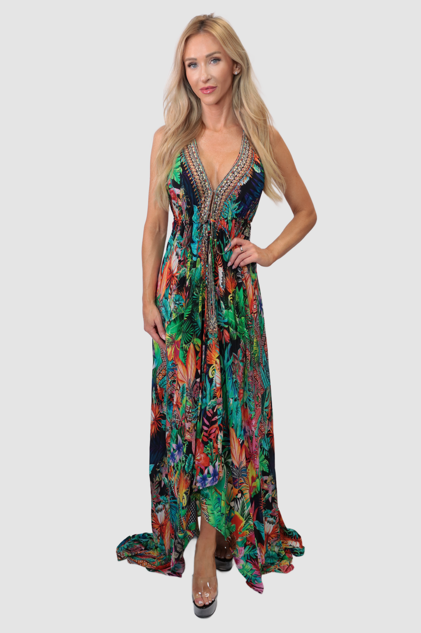 Jungle Multi Flowers Dress