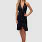 Tulum Black W Gold Short Dress