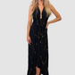 Tulum Black W Gold Dress