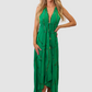 Tulum Emerald Green W Gold Dress