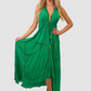 Tulum Emerald Green W Gold Dress