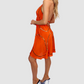 Tulum Orange Short Dress