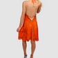 Tulum Orange Short Dress