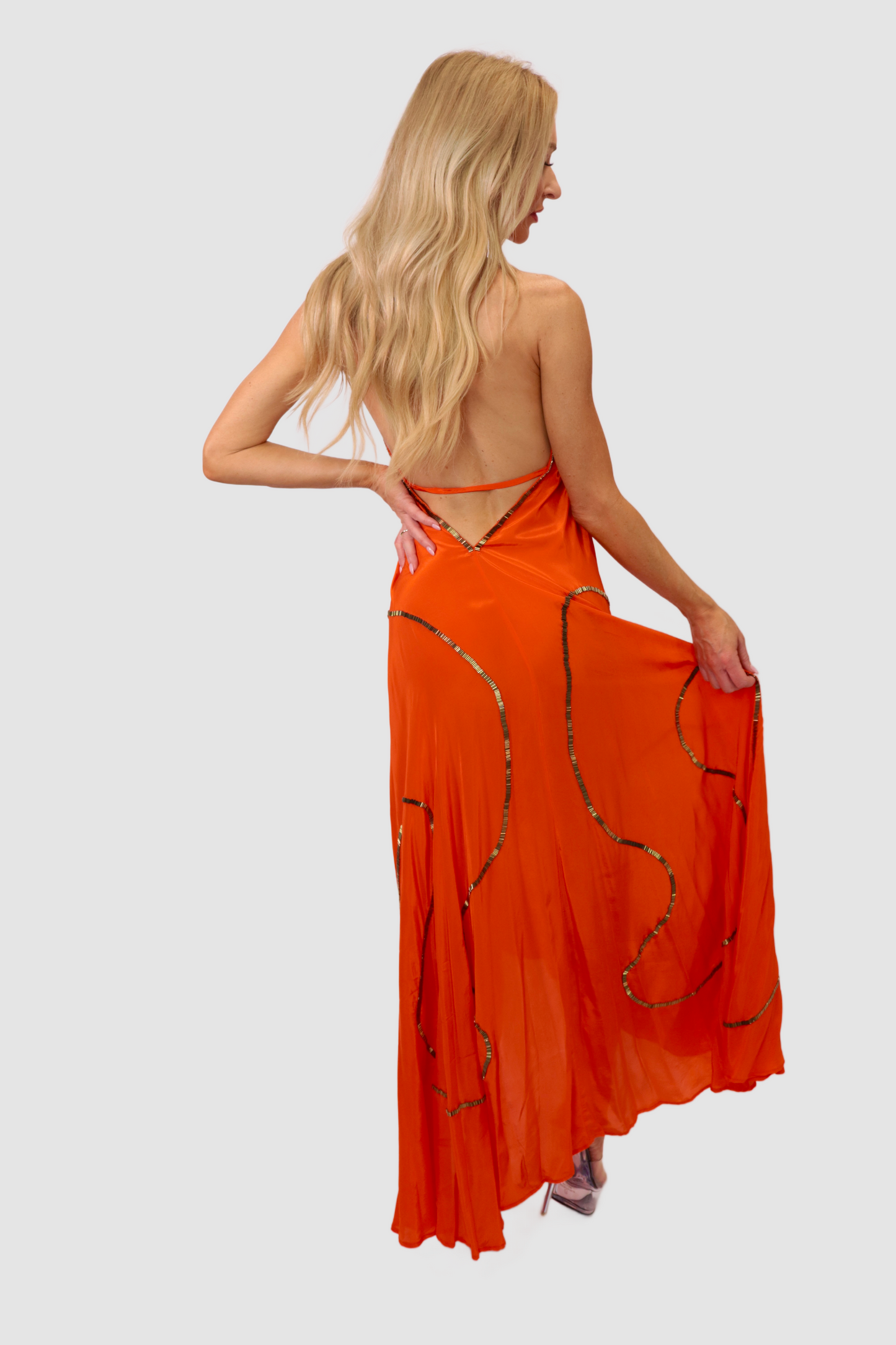 Tulum Orange Dress