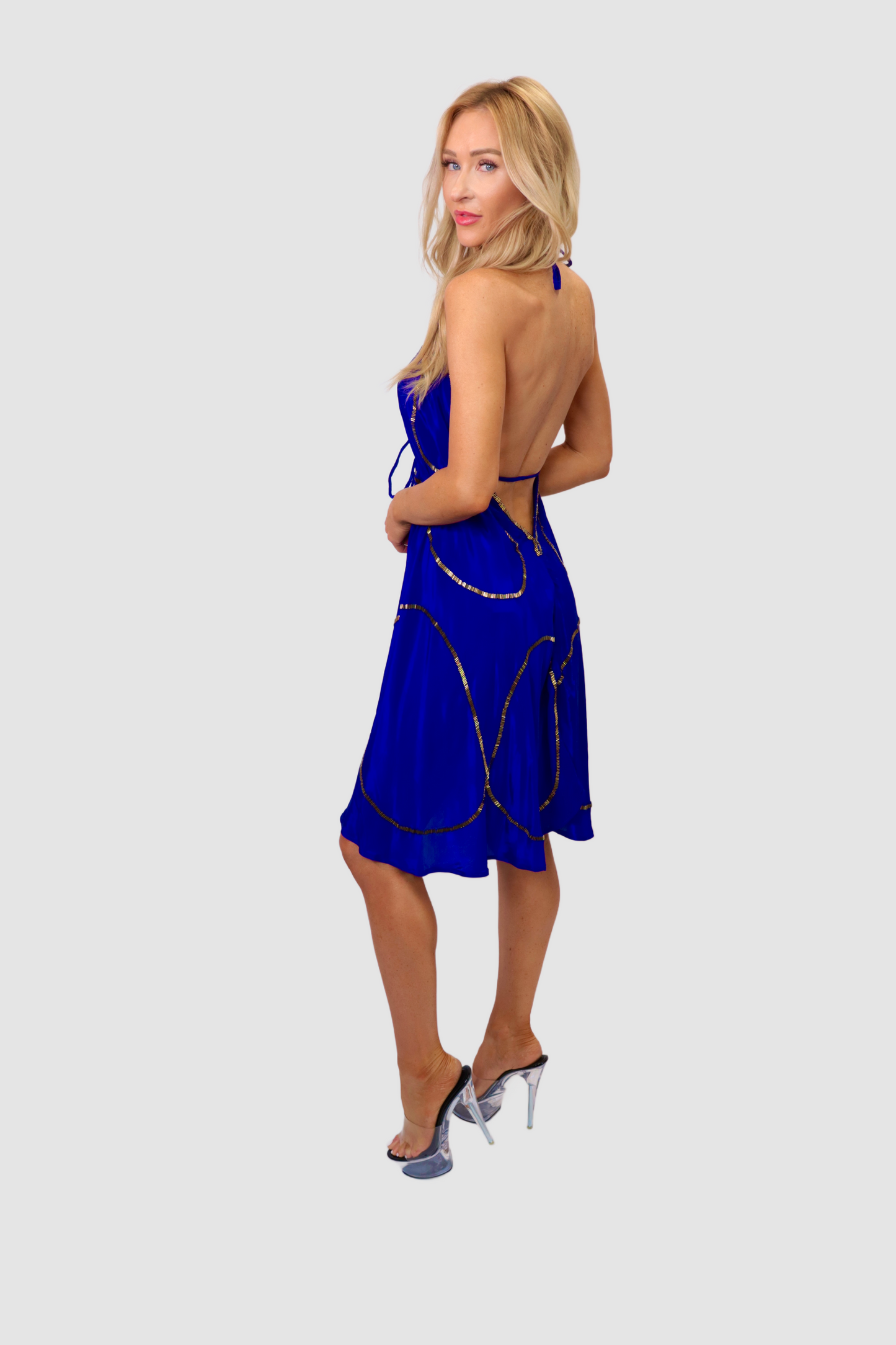 Tulum Royal Blue Short Dress