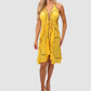 Tulum Yellow Short Dress