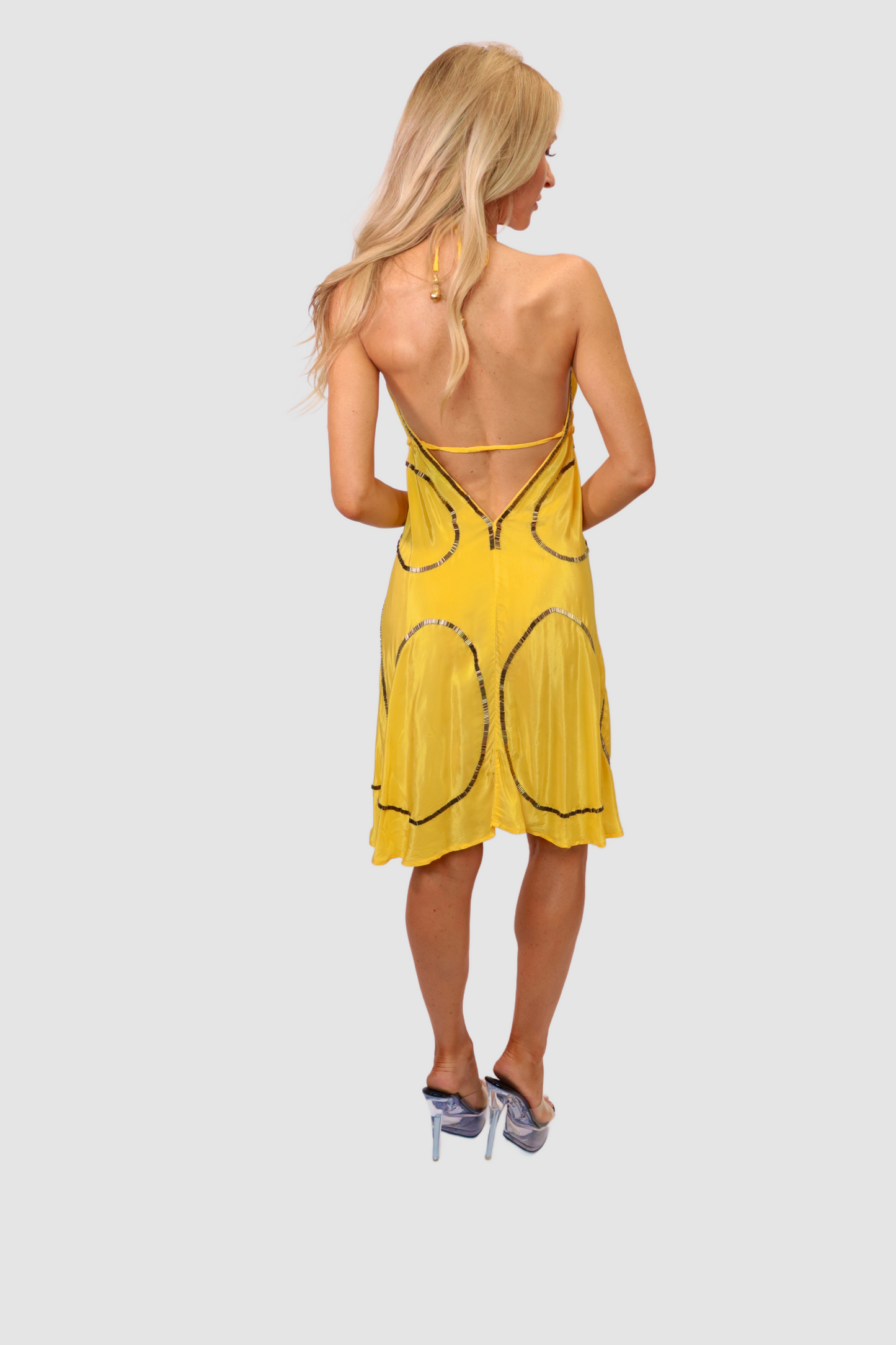 Tulum Yellow Short Dress