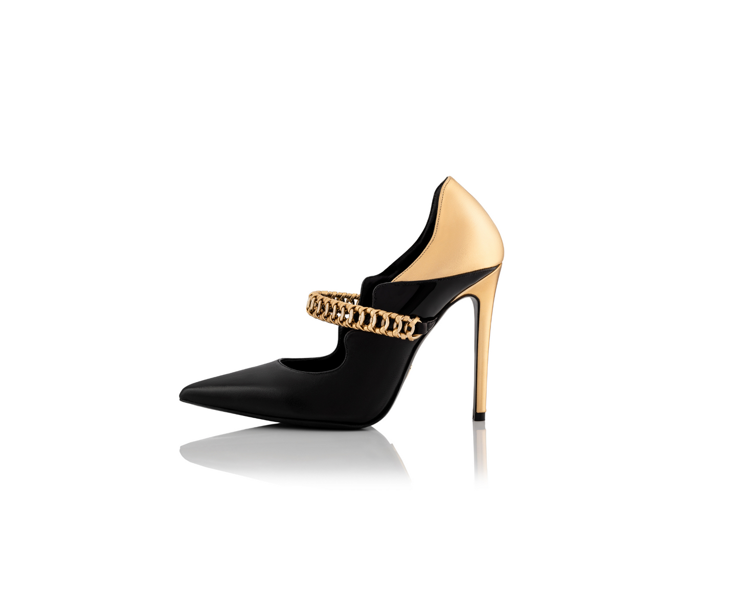 Love Yourself Black/Gold Pump