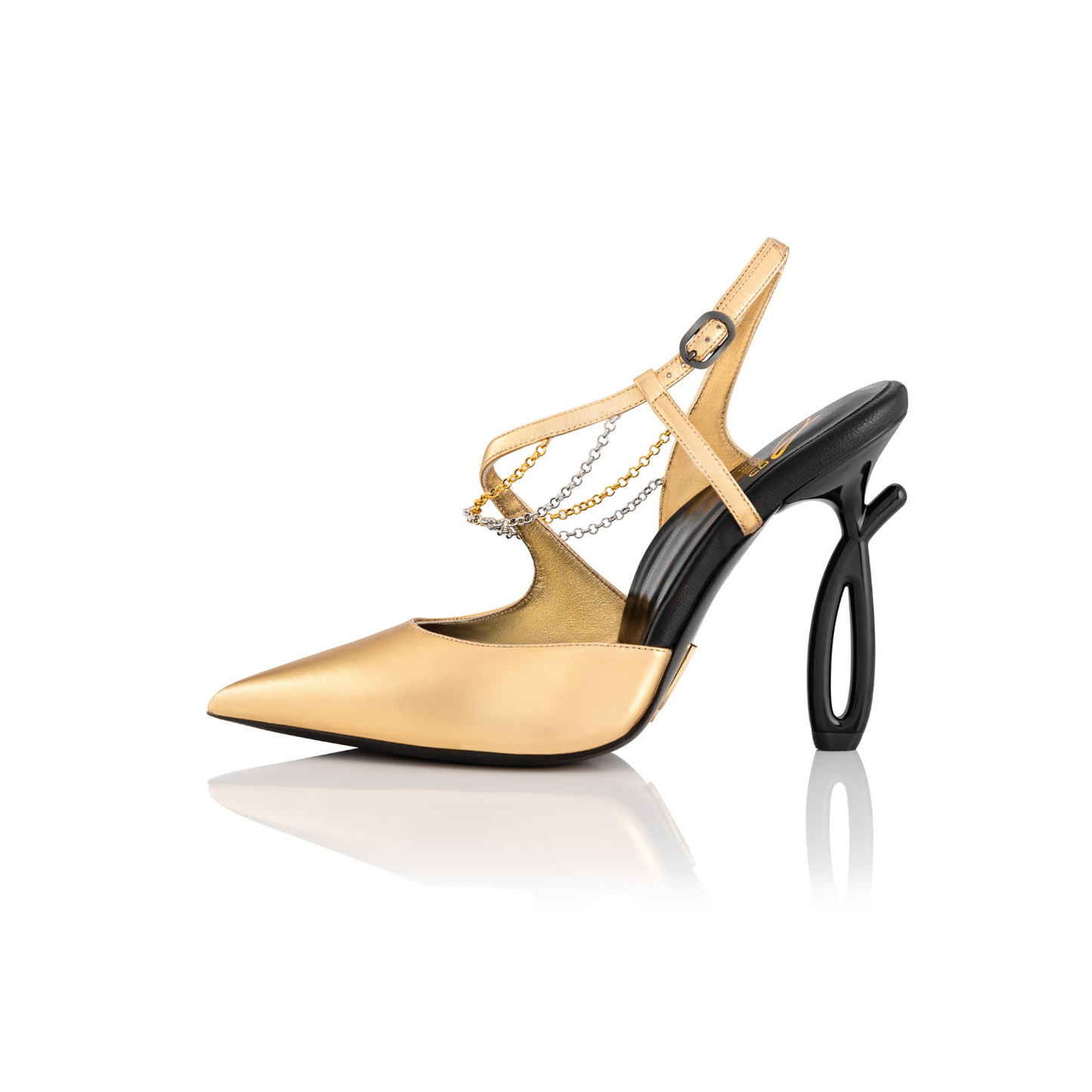 Be Yourself Gold High Heels