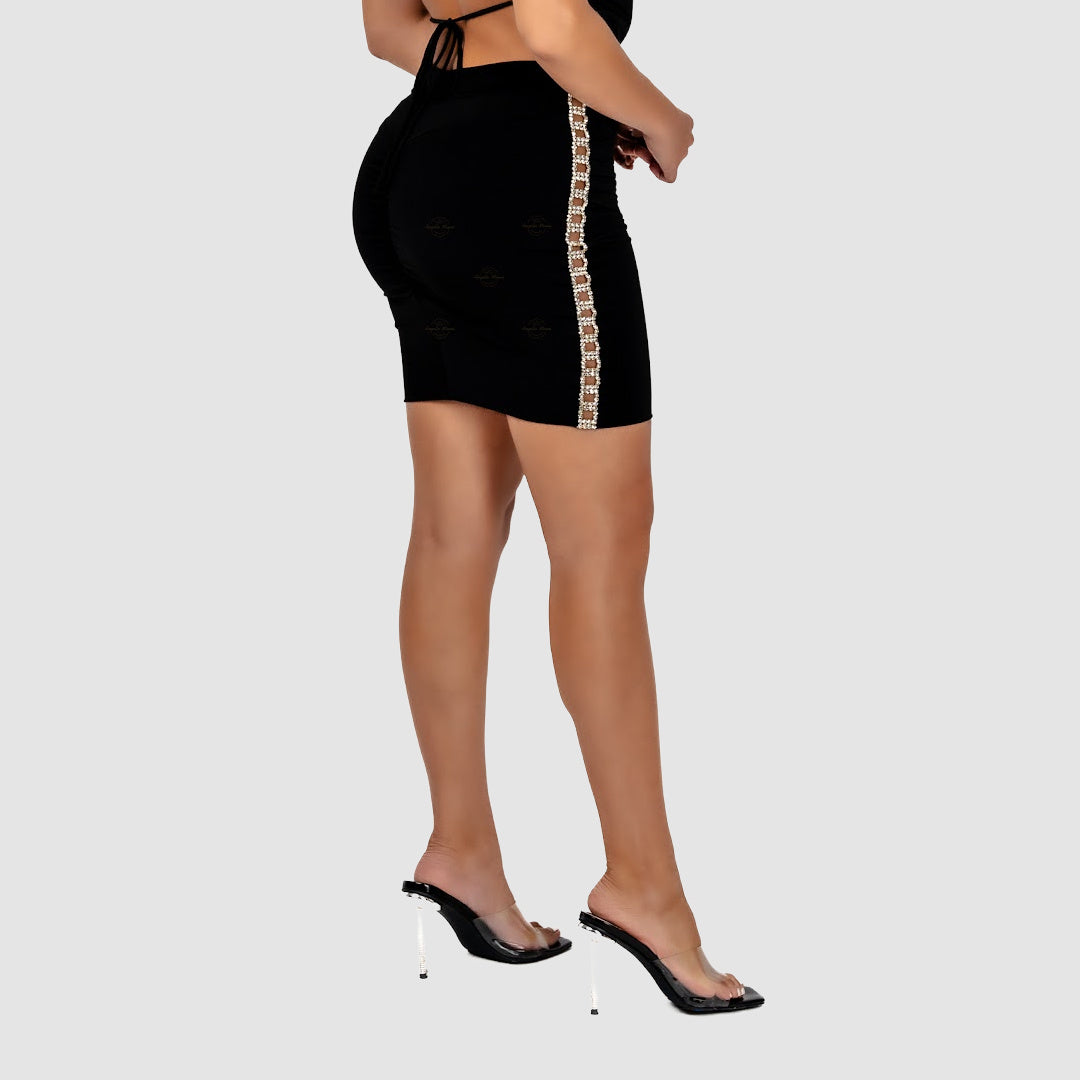 Black/Gold Skirt – URock Couture