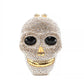 Gold/Clear Skull Head Clutch