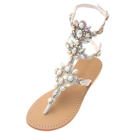 White/Pearl Sandals