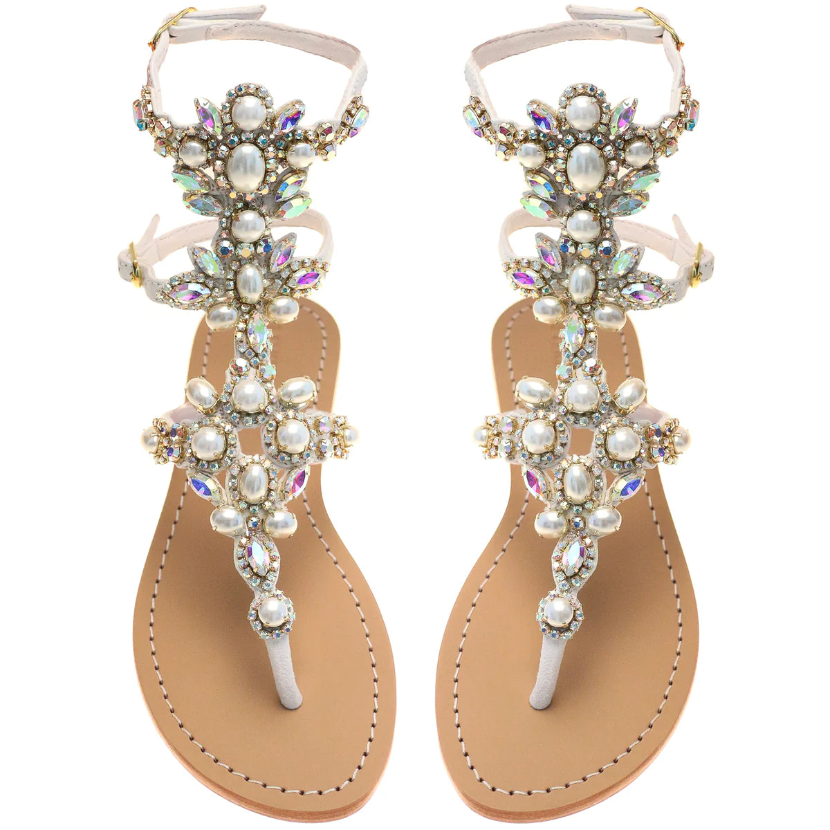 White/Pearl Sandals