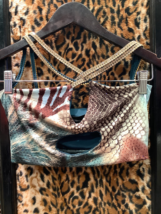 Rani Green Animal Flake Top
