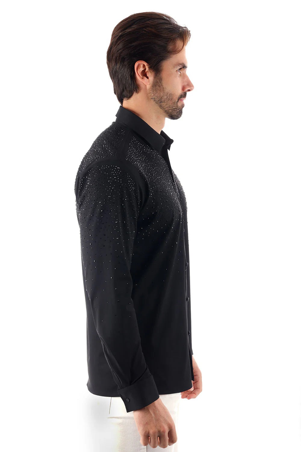 Black/Black Crystals Shirt