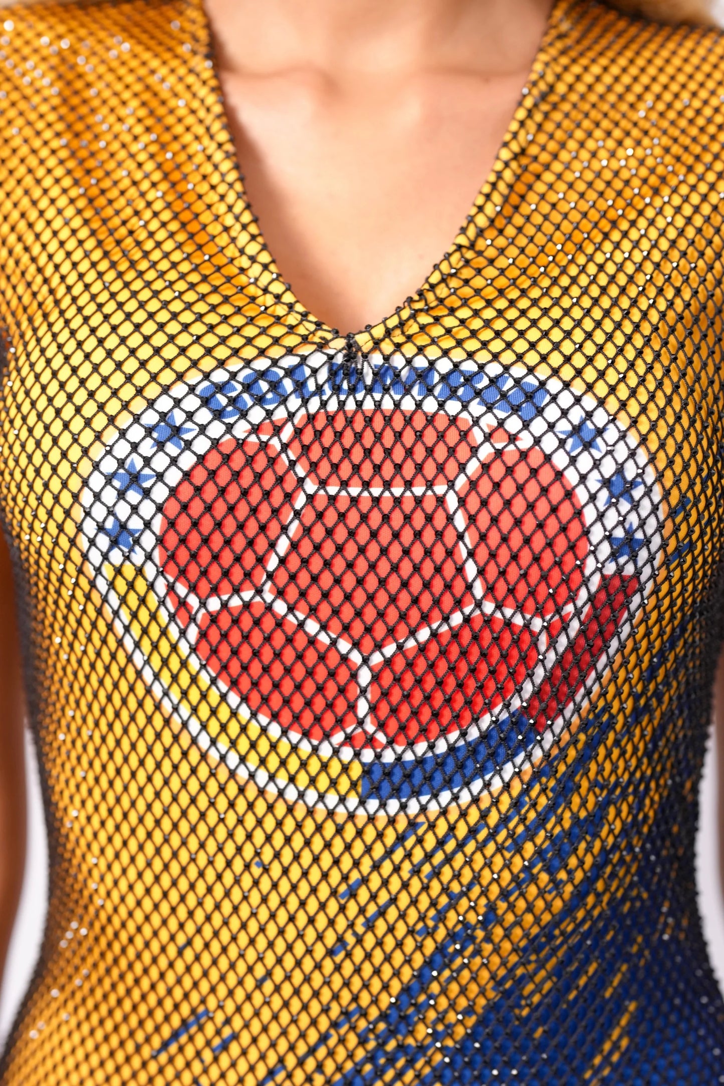 BIOP Colombia Crystal Mesh Dress