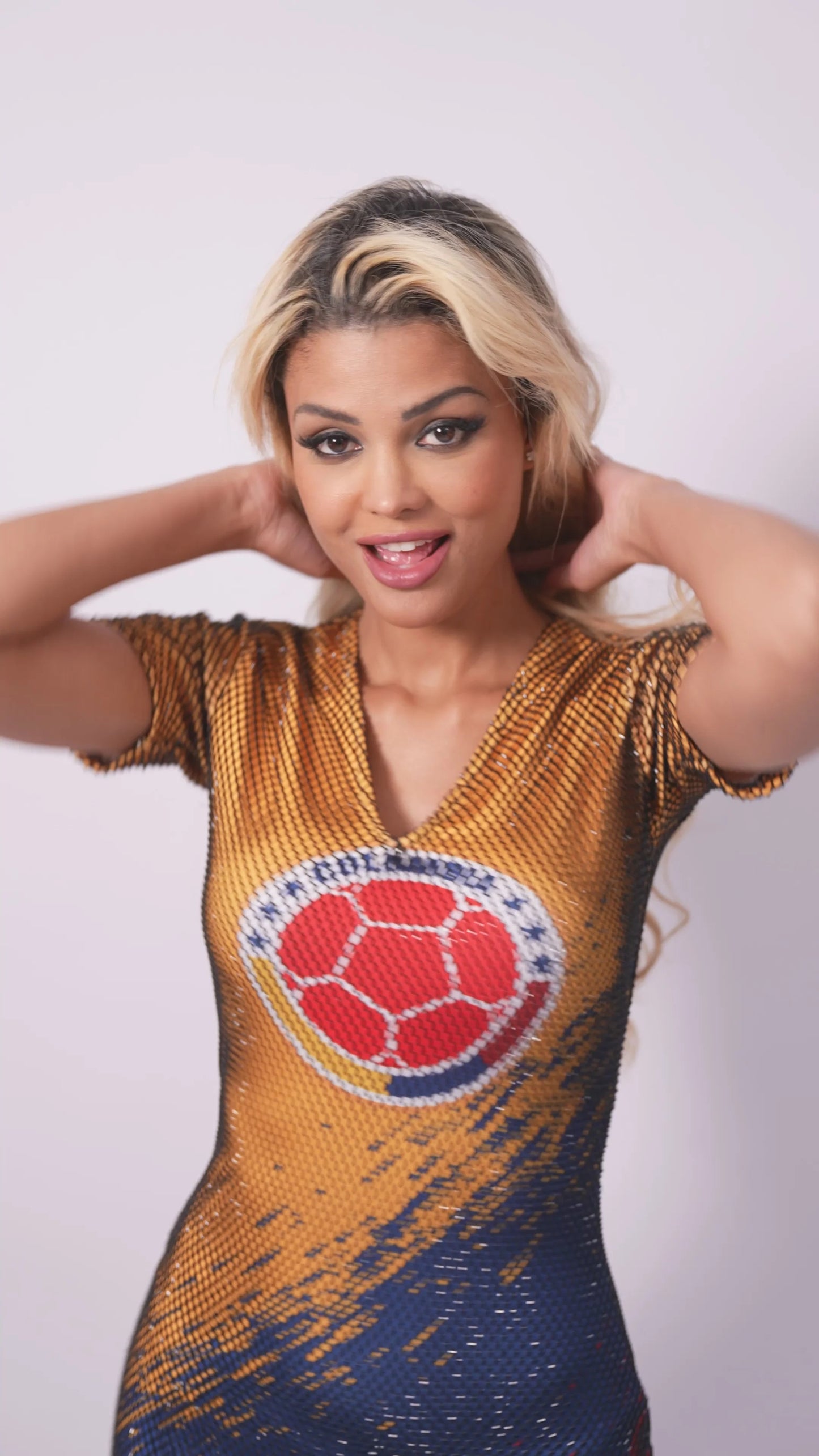 BIOP Colombia Crystal Mesh Dress
