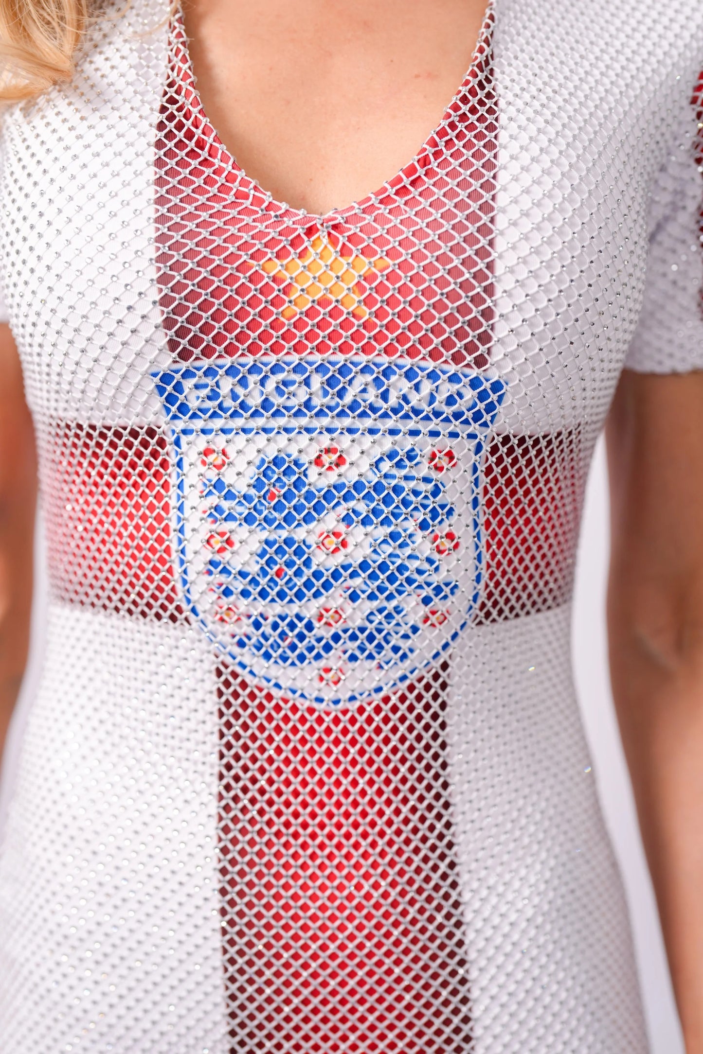 BIOP England Crystal Mesh Dress