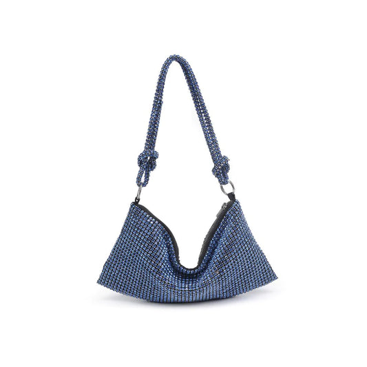Urban Expressions Sienna blue crystal handbag.