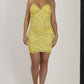 Baccio Magda Yellow Dress Short