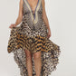 Casa Del Mar Cheetah Mirror HI-LO Dress