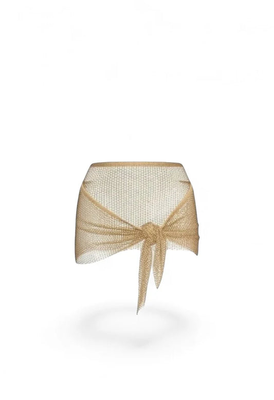 Gold Crystal Mesh Wrap