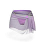 Lavender Crystal Clasp Mesh Skirt