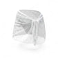 White Crystal Clasp Mesh Skirt
