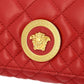 Versace Red Shoulder Evening Bag W Gold Medusa