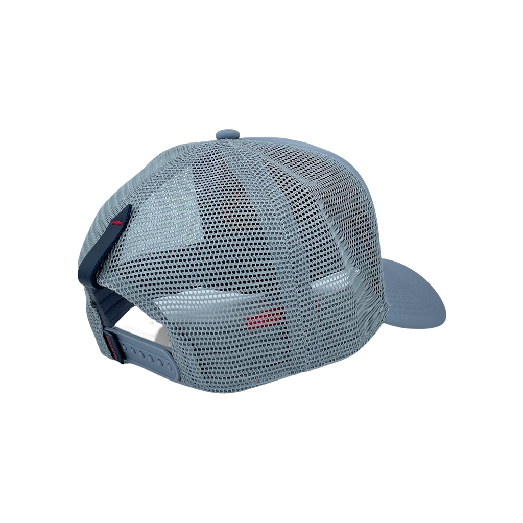 Partch luxury trucker hat gray and rear breathable