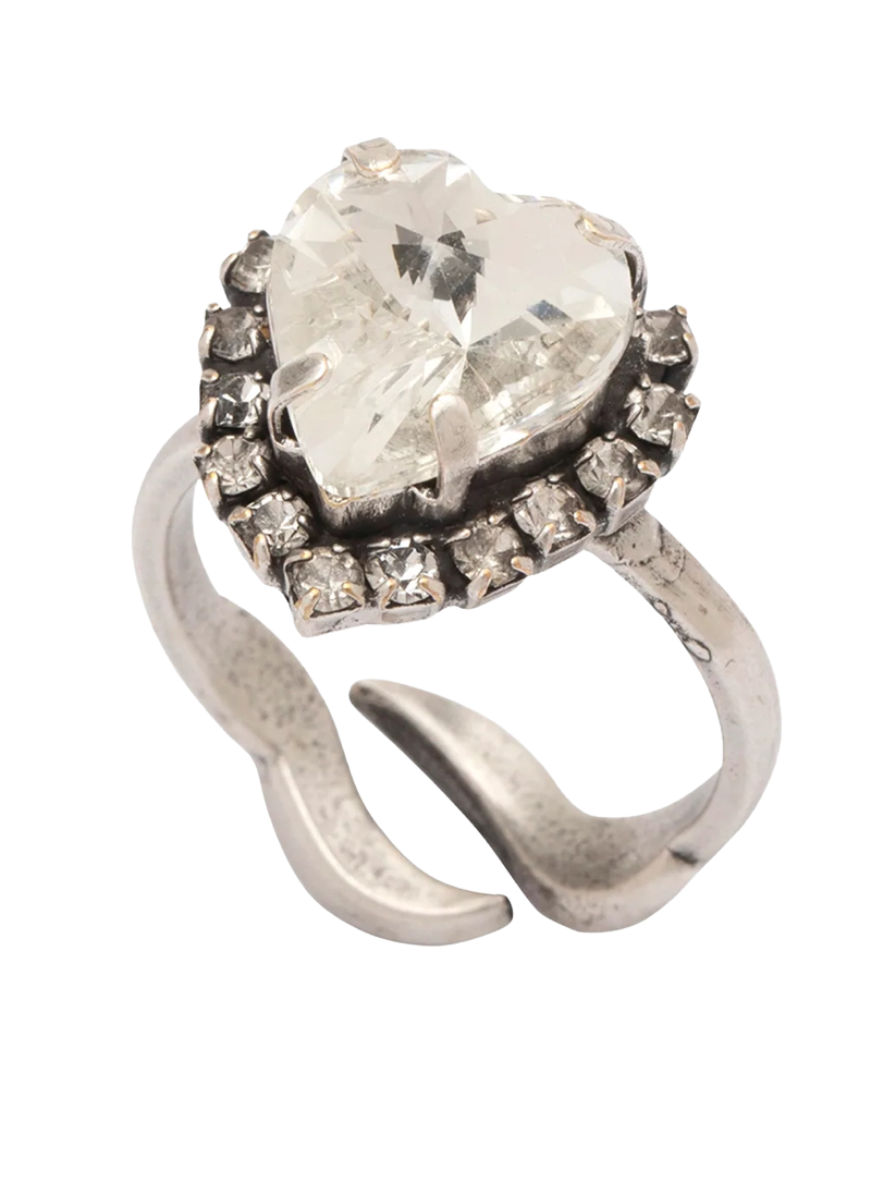 Coravana Crystal Heart Ring