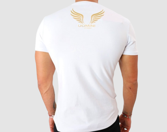 UOMINI Stromboli White Men T-Shirt
