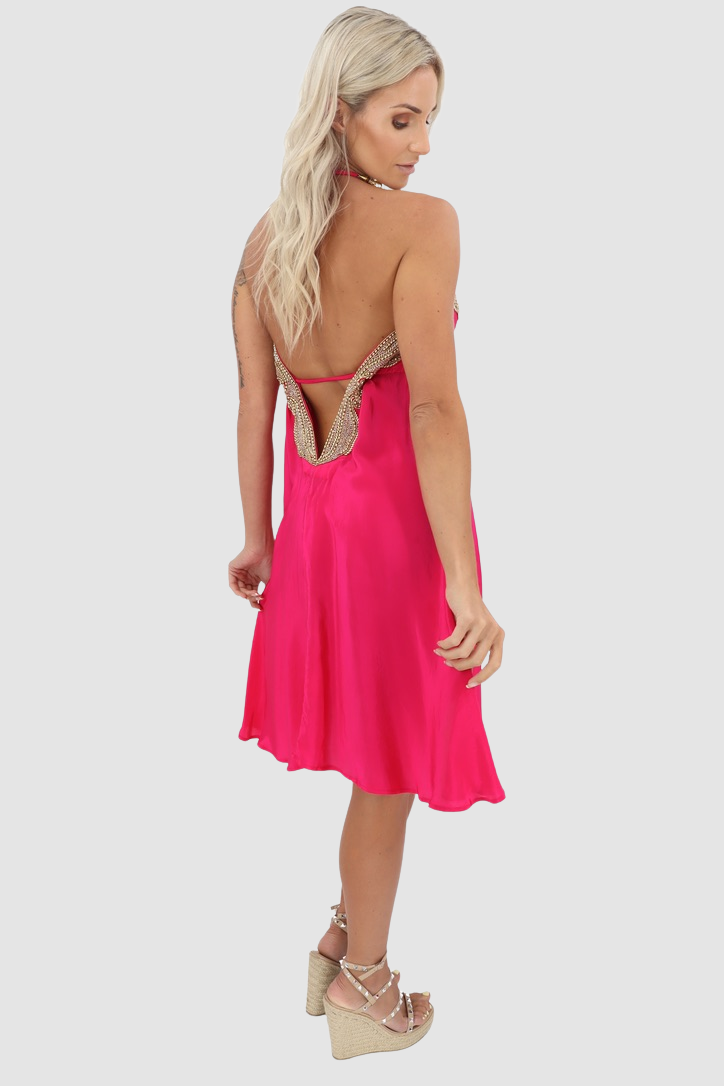 JSQUAD Hot Pink Short Dress