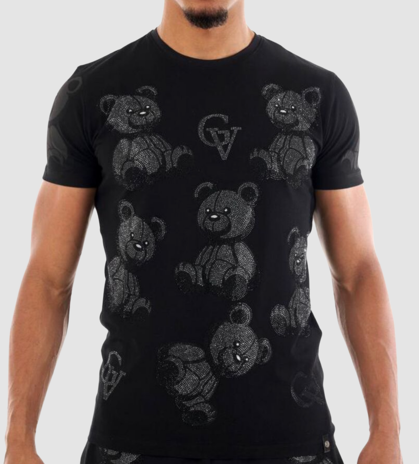 GEORGE V Black/Black Bear T-Shirt