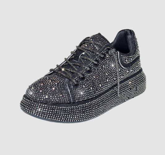 Black Crystals Shoes