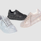 LILIANA Silver Crystal Sneakers