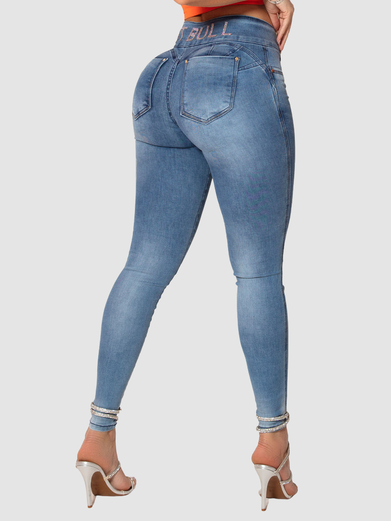 PIT BULL JEANS 41753 Jeans W Crystal Writing On The Back