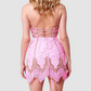 DIAMOND FOR EDEN Candy Pink/Gold Short Dress