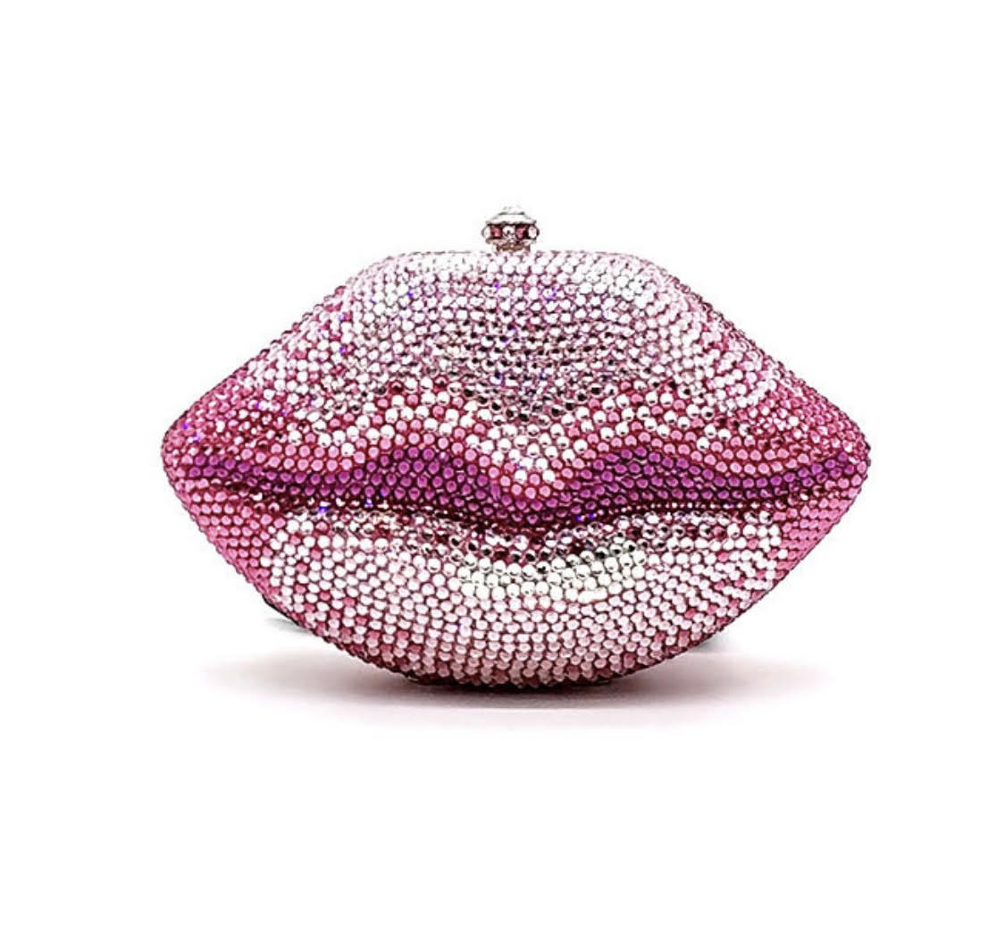 STYLE BEVERLY HILLS Multi Pink Lips Clutch