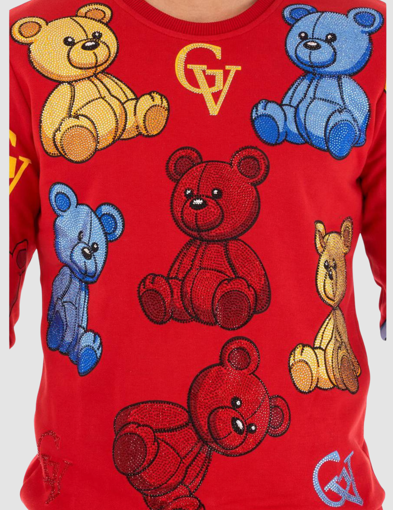 GEORGE V Bear Red Sweater