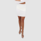 VIE SAUVAGE Pleats Skirt White