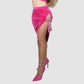 VIE SAUVAGE Lolita Hot Pink W Silver Skirt