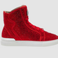 J75 Red Sneakers with Crystals