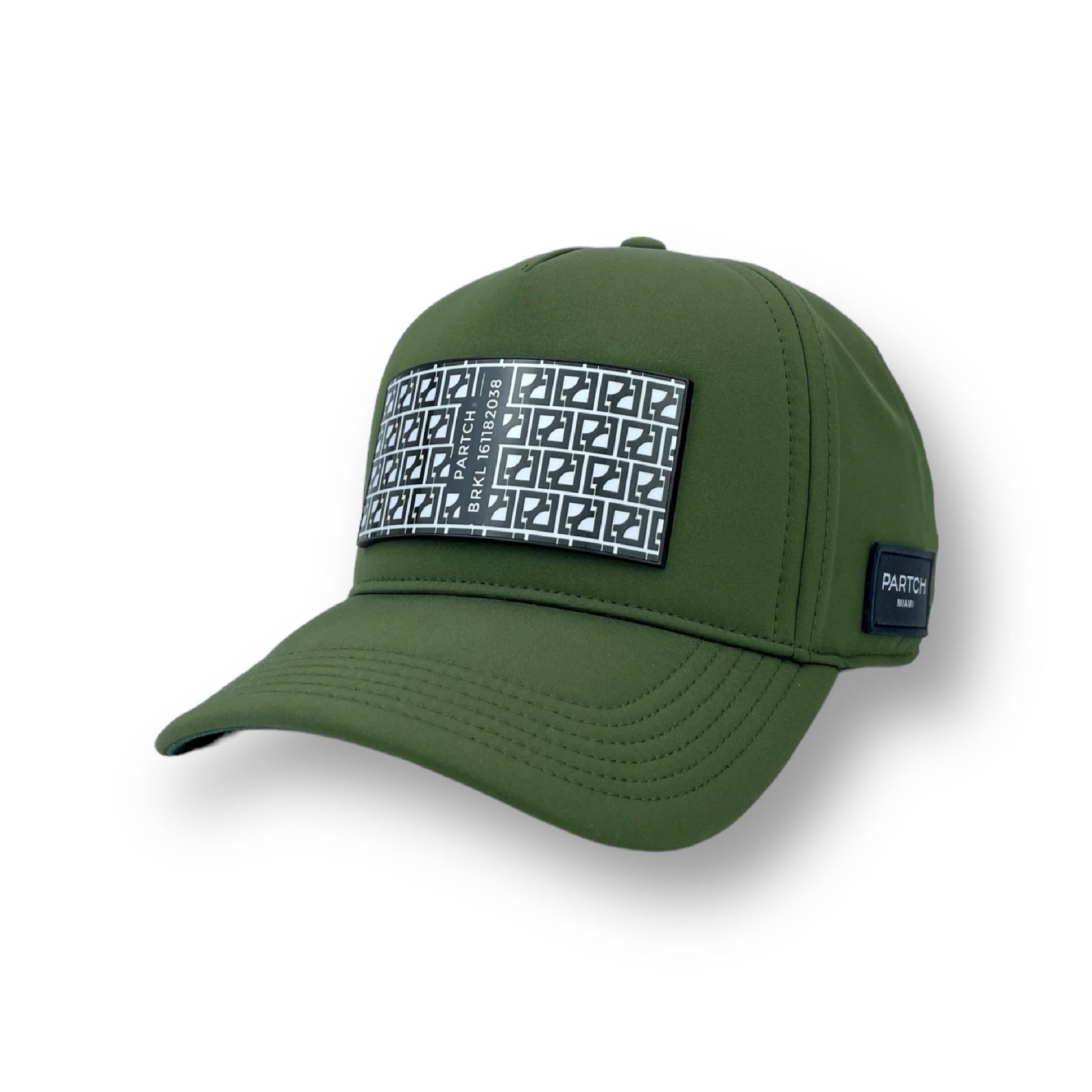 Partch BRKL trucker hat front Partch-clip removable patch