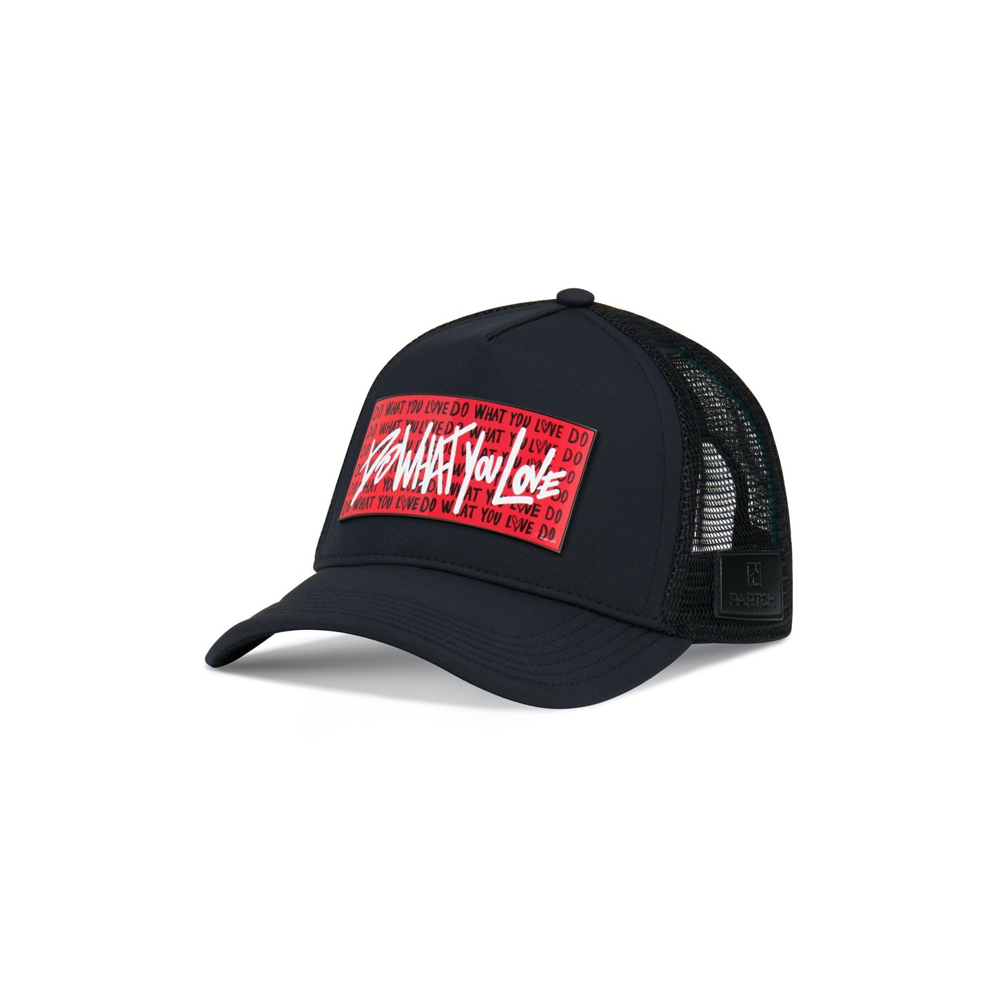 Partch Trucker Hat Black with PARTCH-Clip DWYL-R55 Front View