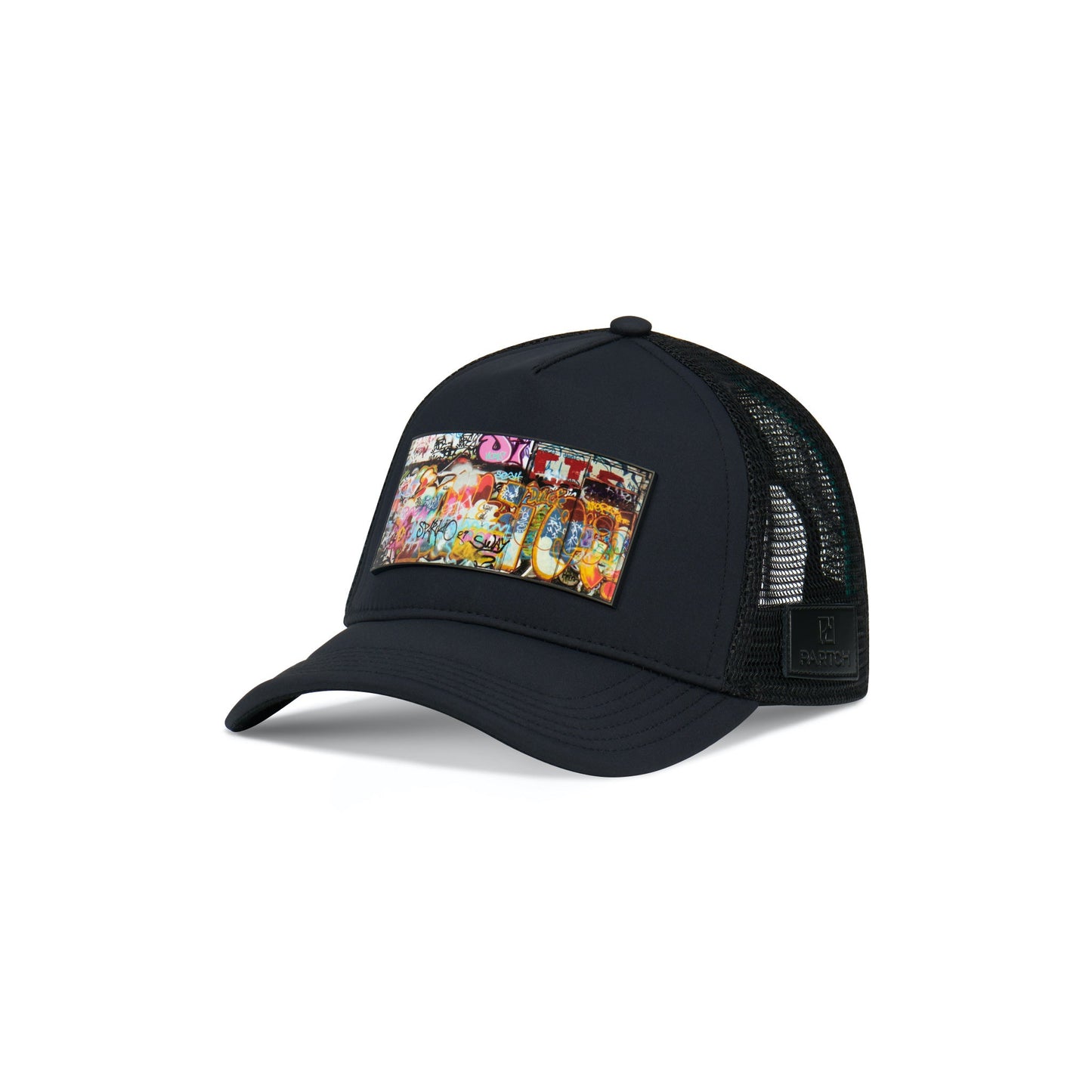 Partch Trucker Hat Black with PARTCH-Clip Dulxy Front View