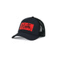 Partch Trucker Hat Black with PARTCH-Clip Je T’aime Front View